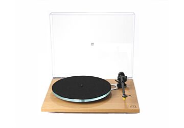 Rega Planar 3 In walnut with Exact and lid up