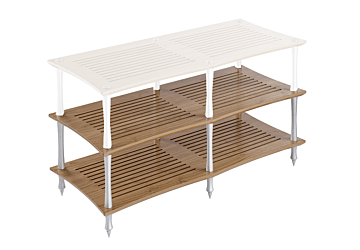 Quadraspire SV2T 3 Shelf AV Stand